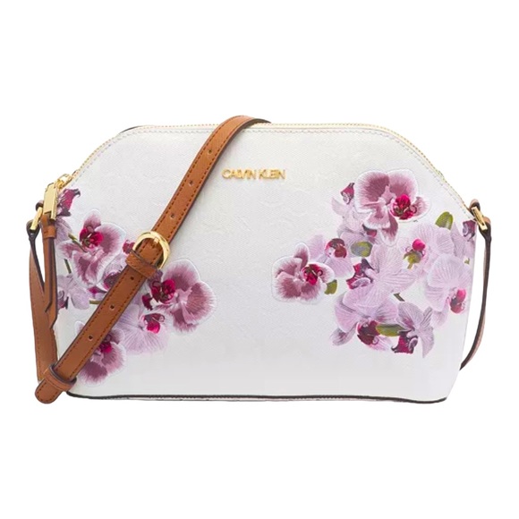 Calvin Klein Handbags - Janae Orchid Logo Print Crossbody calvin klen.